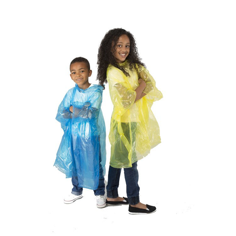 Picture of 50530603-KIDS WATERPROOF RAIN  PONCHO - FITS 6-12 YEARS